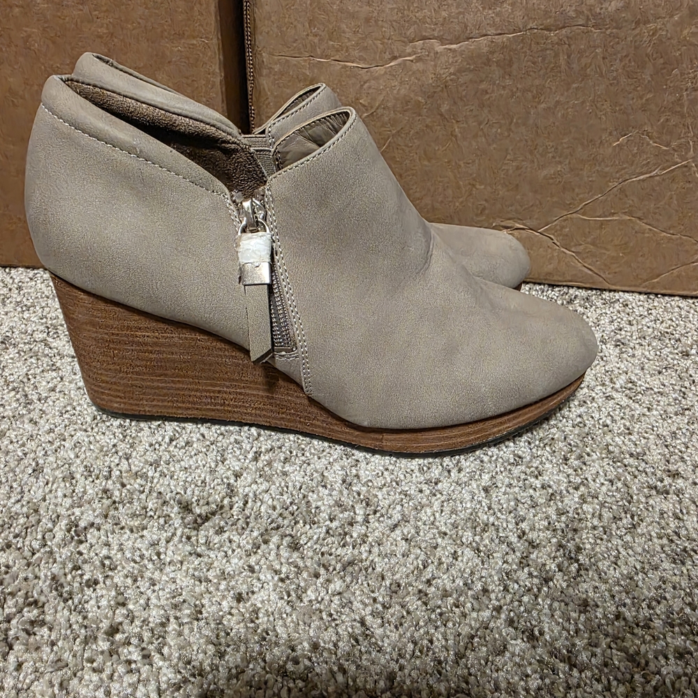 Women's Dr Scholls Tan Wedge Ankle Boots